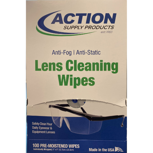 Lens Cleaning Wipes - Safety Eyewear